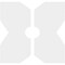 Ekena Millwork Titus Architectural Grde PVC Contemporary Ceiling Medallion, Two Piece, 16"OD x 3"ID x 5 1/2"C x 1"P CMP16TS2-03000 - alternate 2